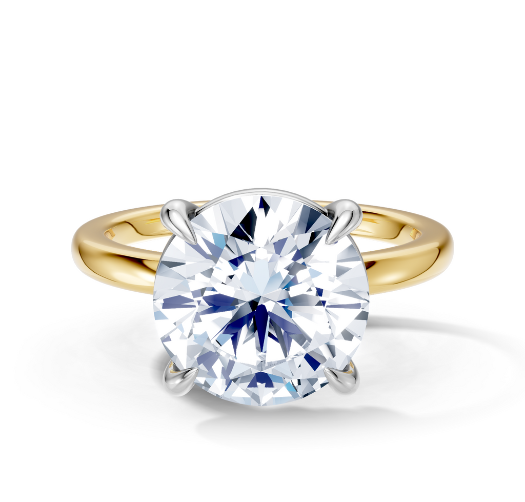 Image for Cabas Solitaire Engagement Ring | 18k Two Tone