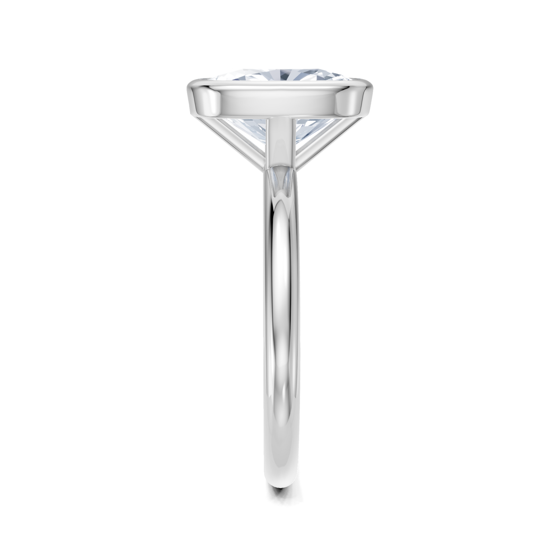 Image for Continu Bezel Set | 18k White Gold