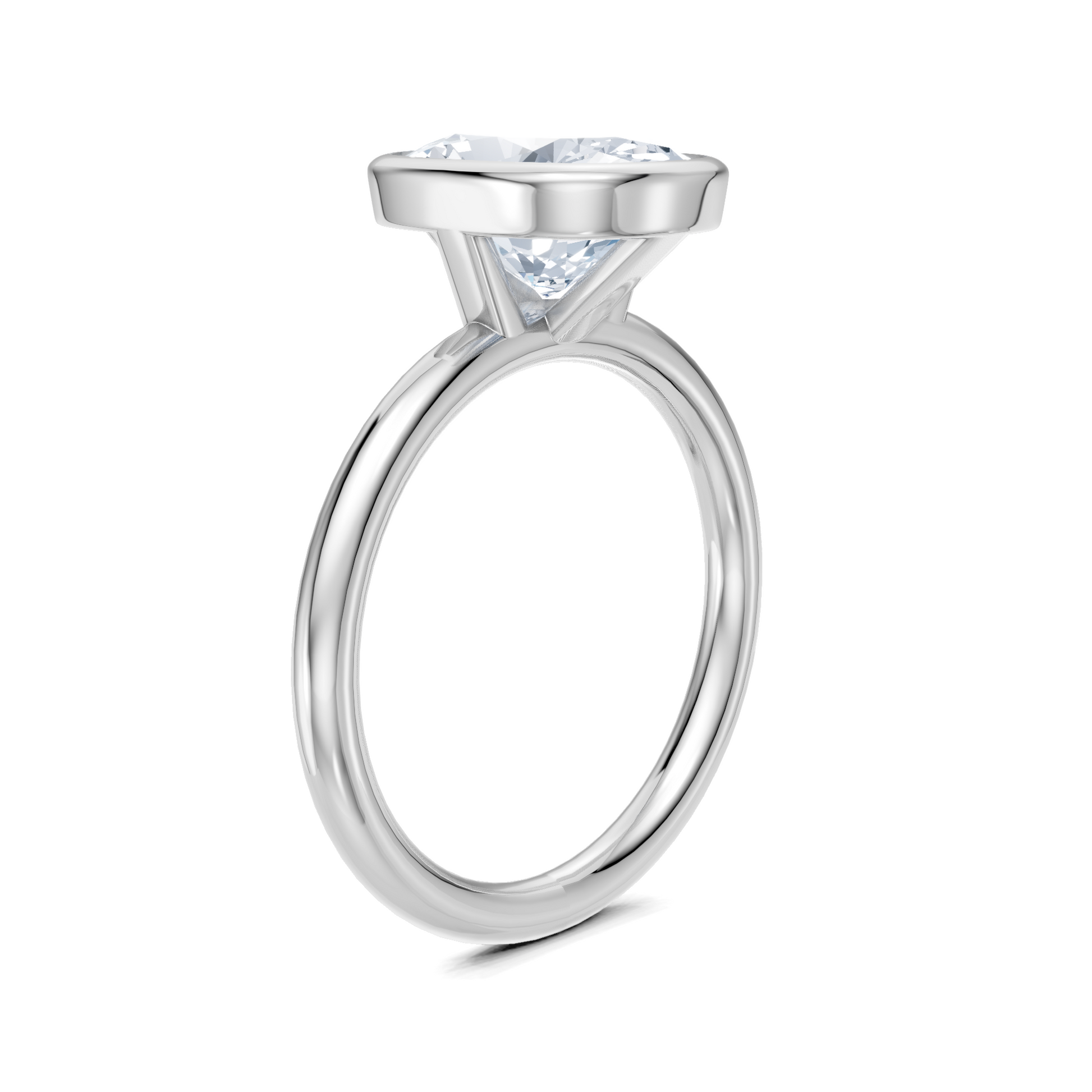 Image for Continu Bezel Set | 18k White Gold