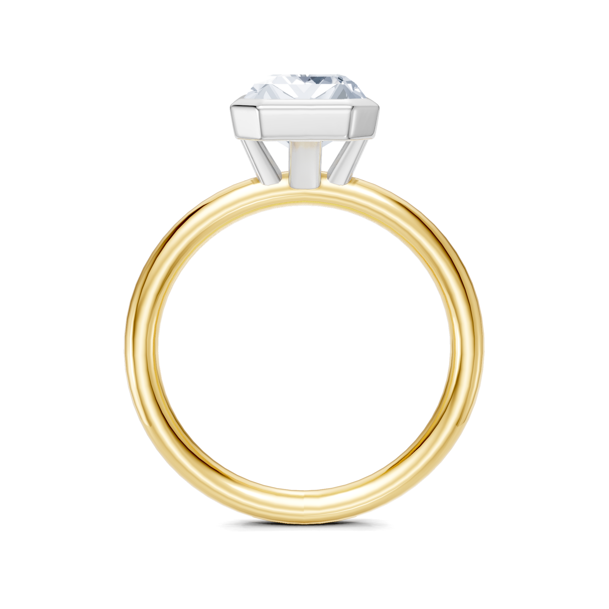 Image for Continu Bezel Set | 14k Two Tone
