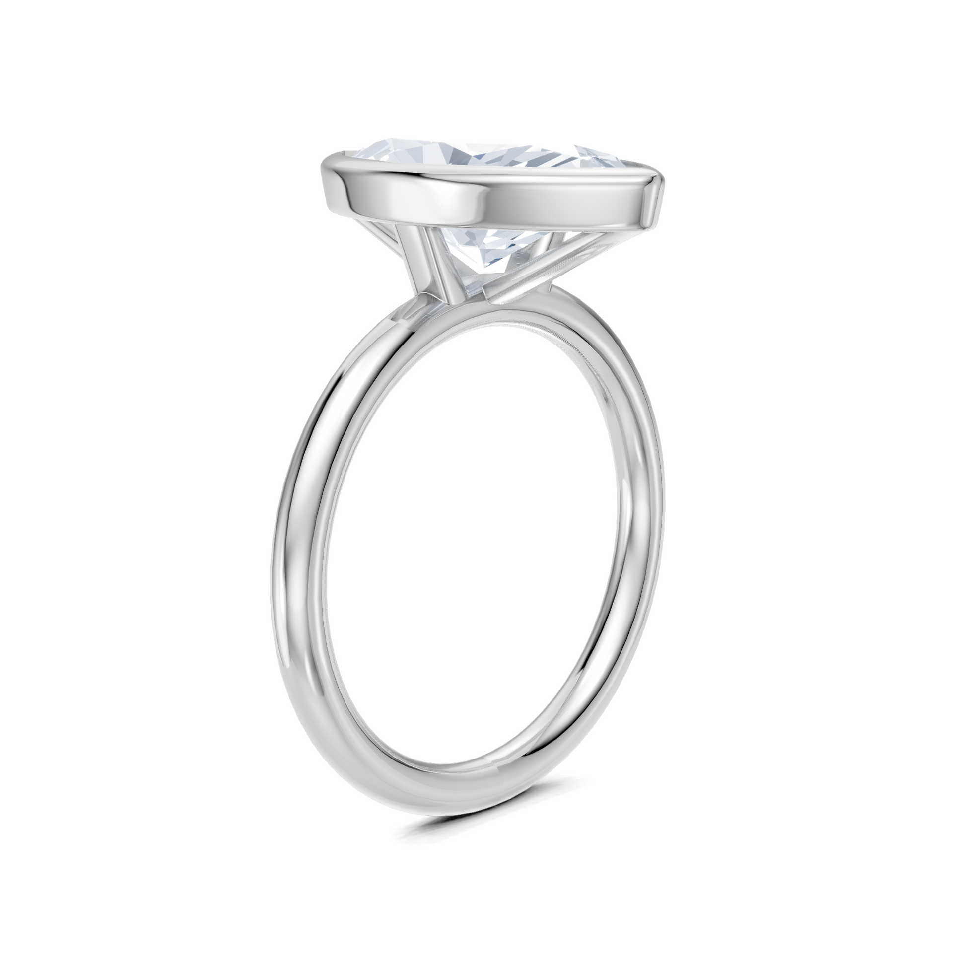 Image for Continu Bezel Set | 18k White Gold