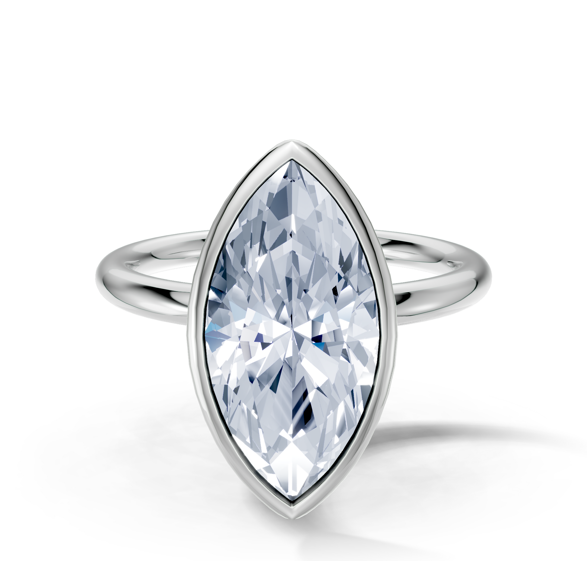 Image for Continu Bezel Set | 14k White Gold