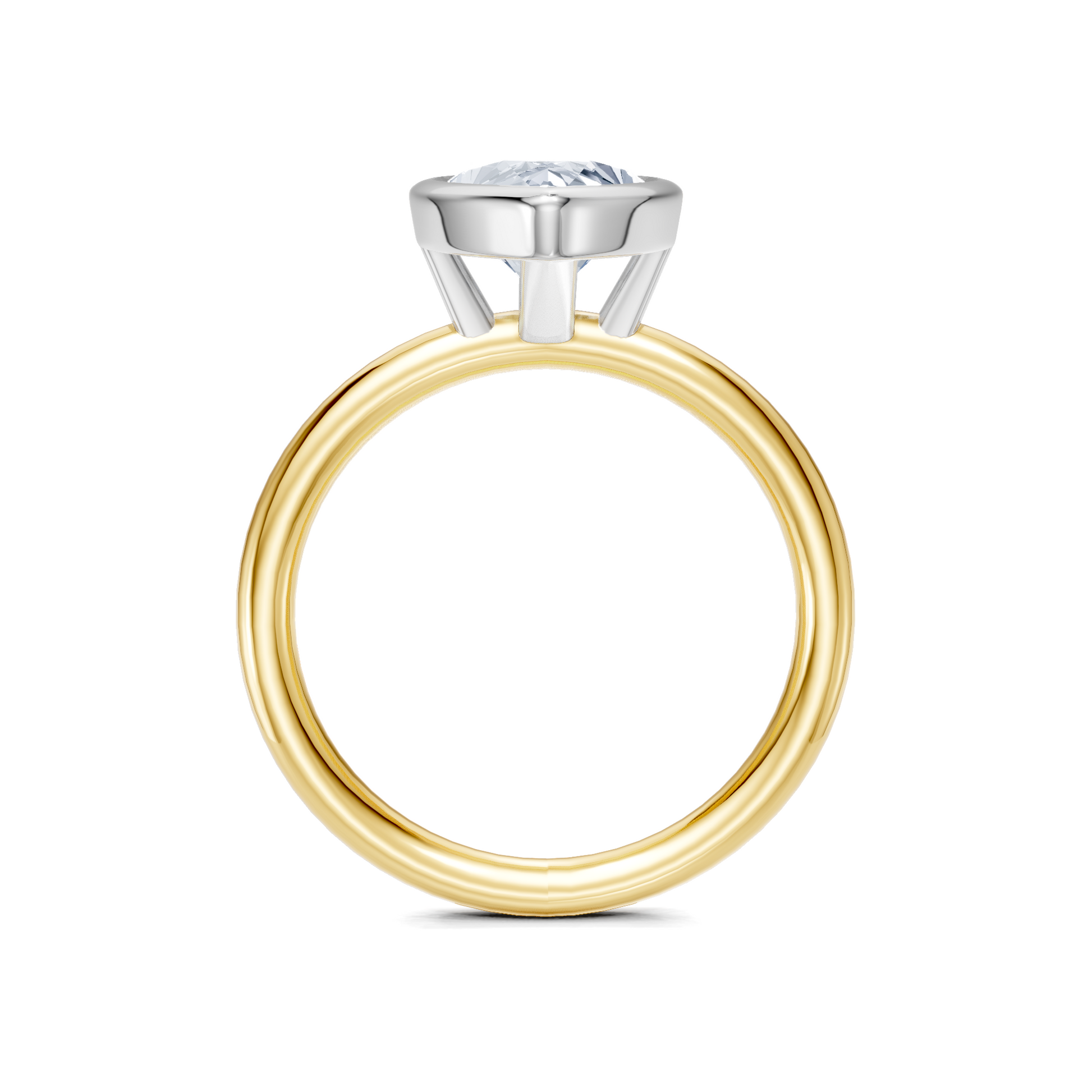 Image for Continu Bezel Set | 14k Two Tone