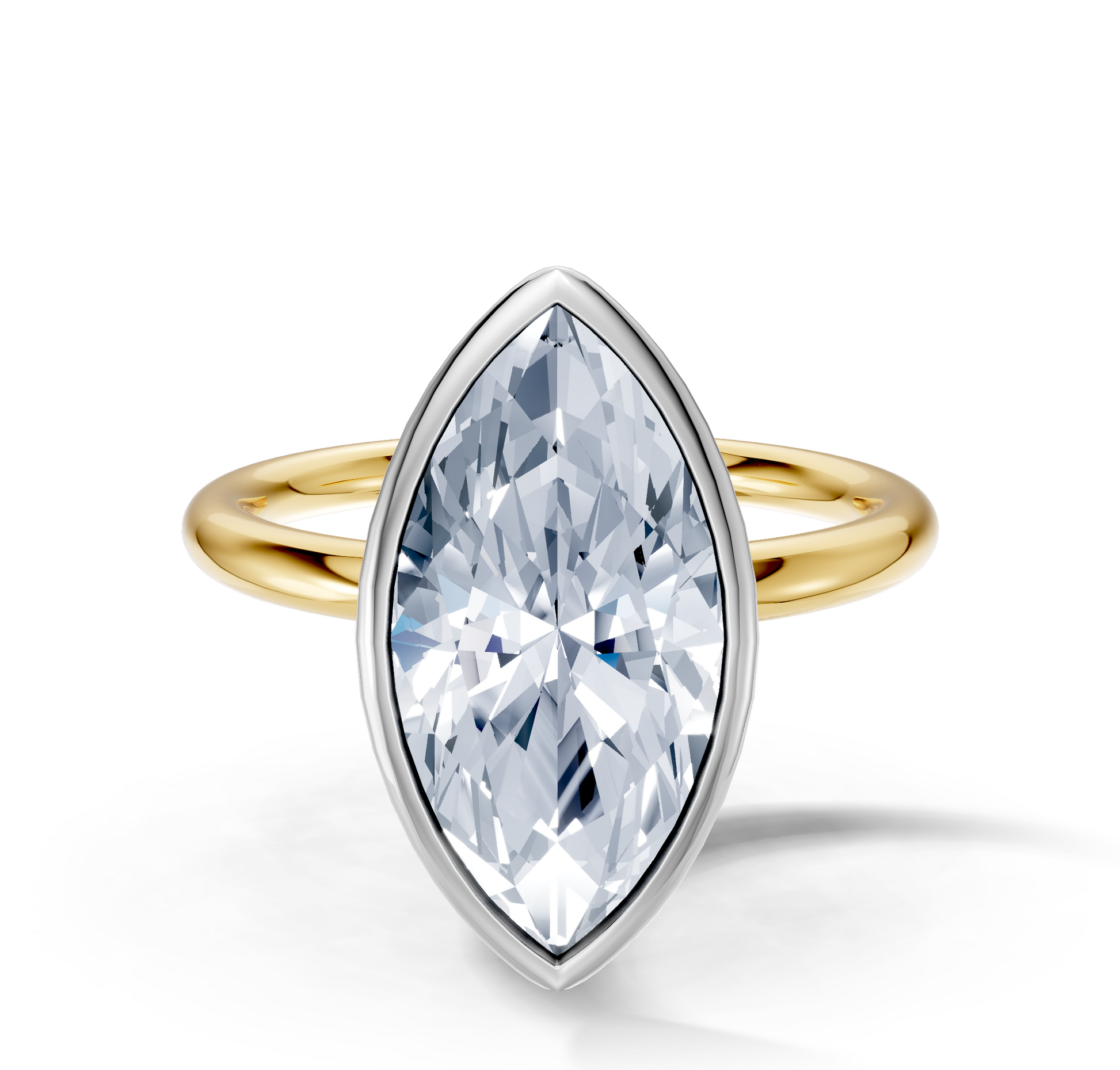 Image for Continu Bezel Set | 14k Two Tone