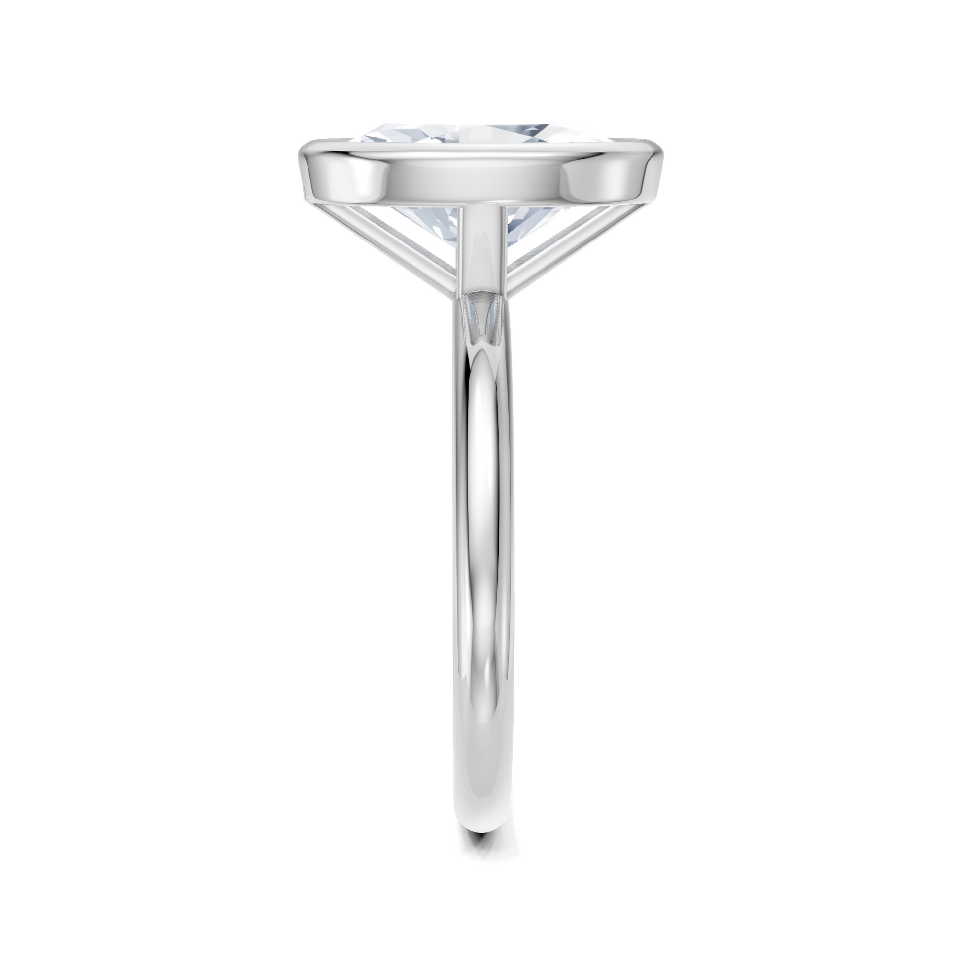 Image for Continu Bezel Set | 18k White Gold