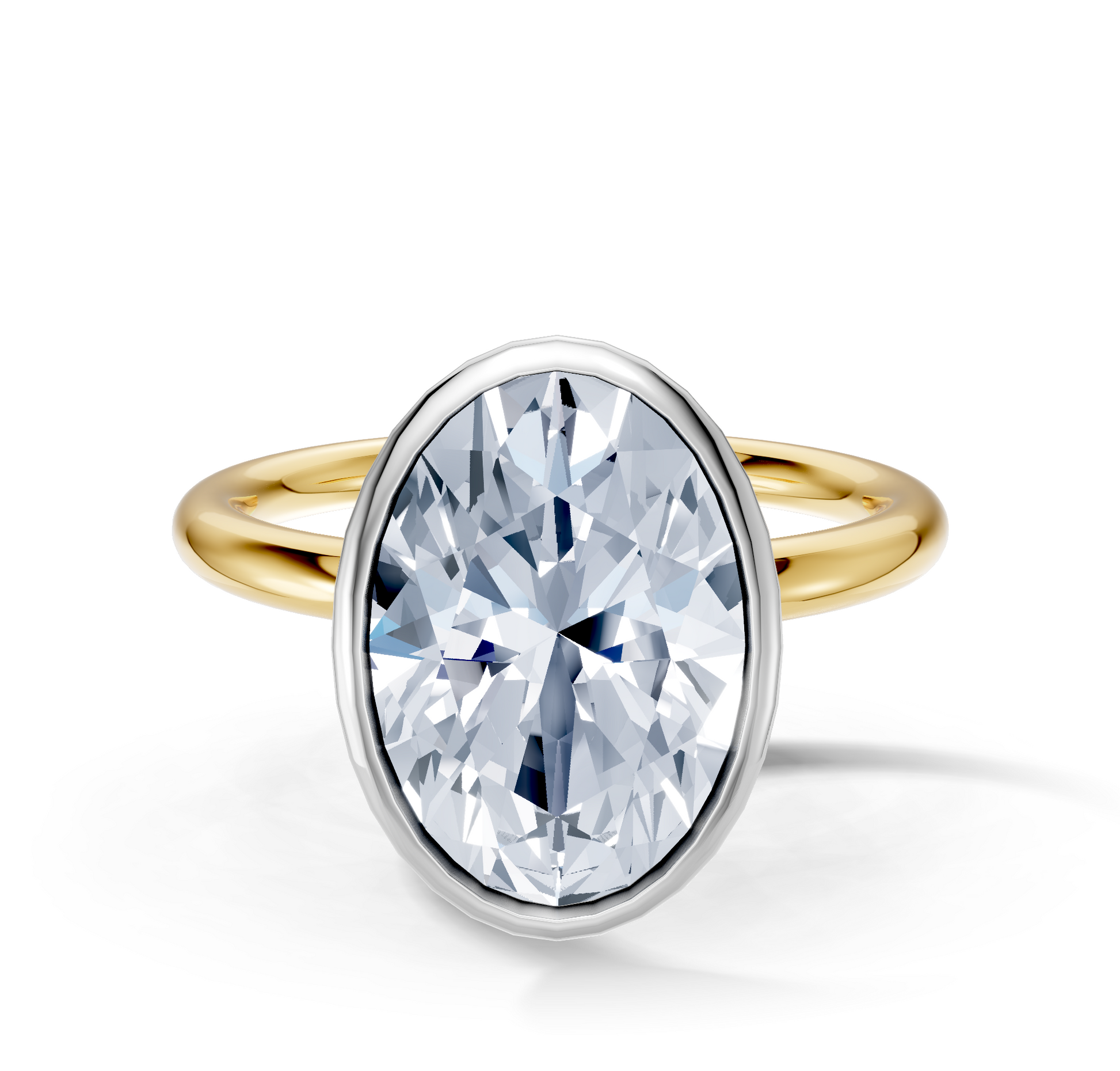 Image for Continu Bezel Set | 14k Two Tone