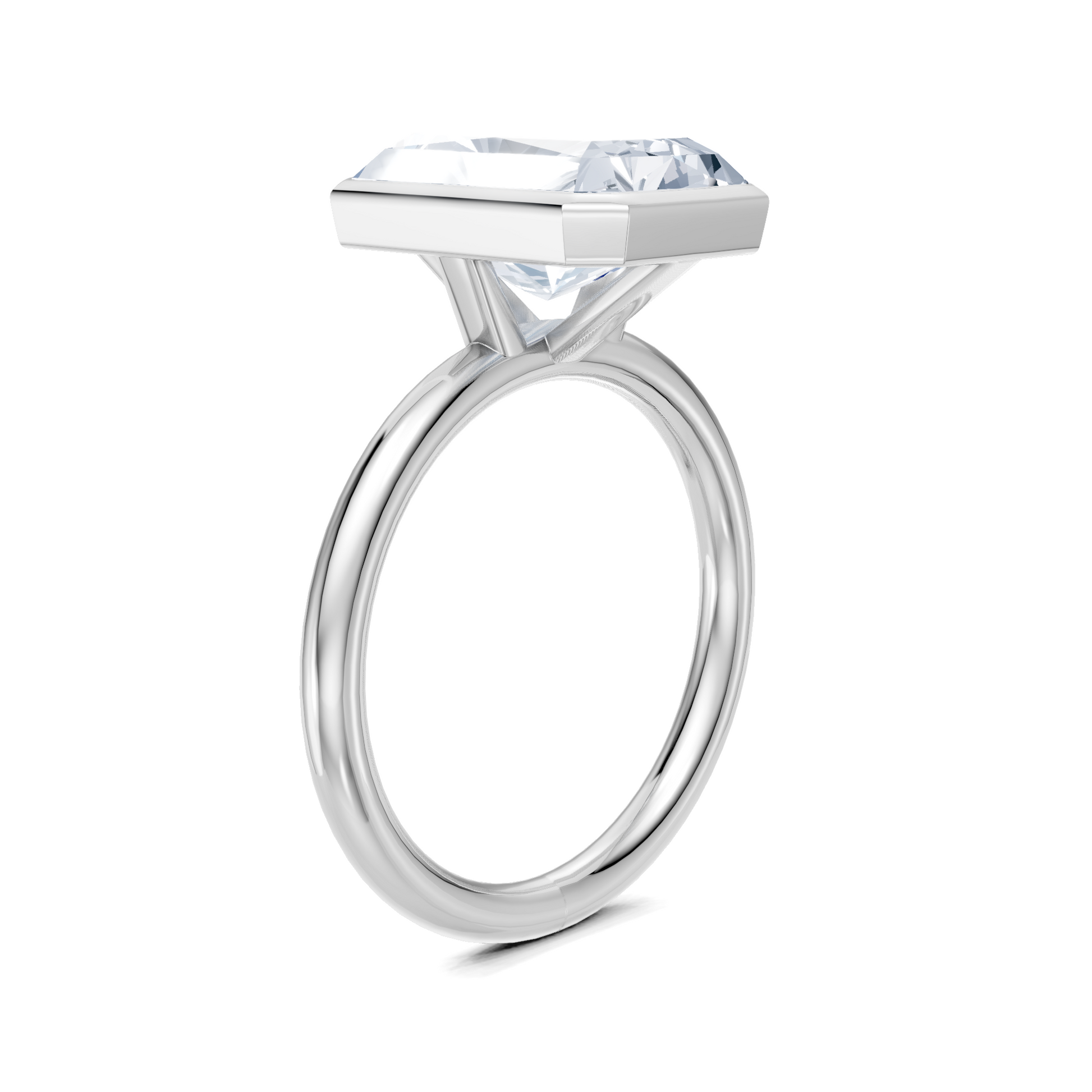 Image for Continu Bezel Set | 18k White Gold