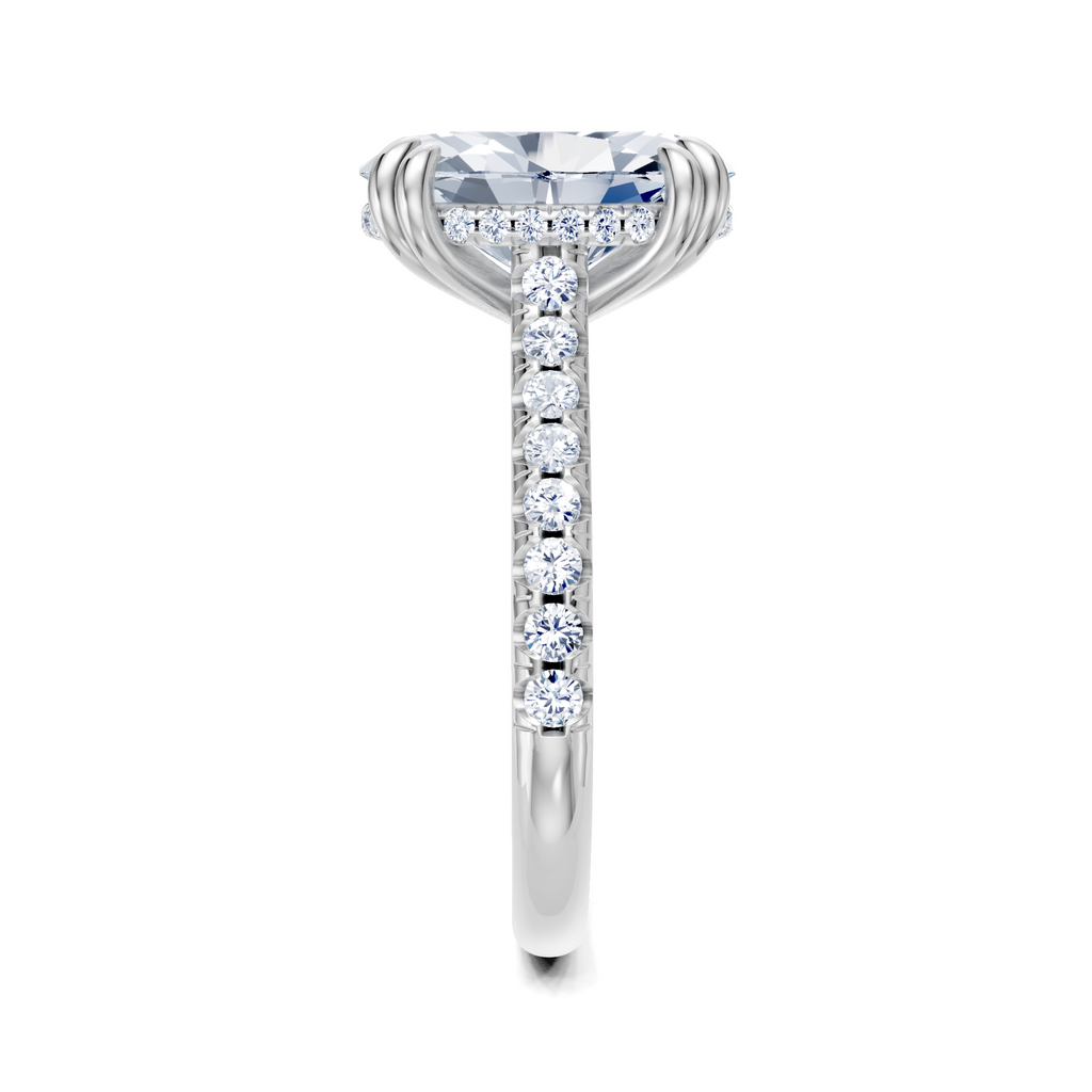 Image for Chateau Side Stone Engagement Ring | Platinum