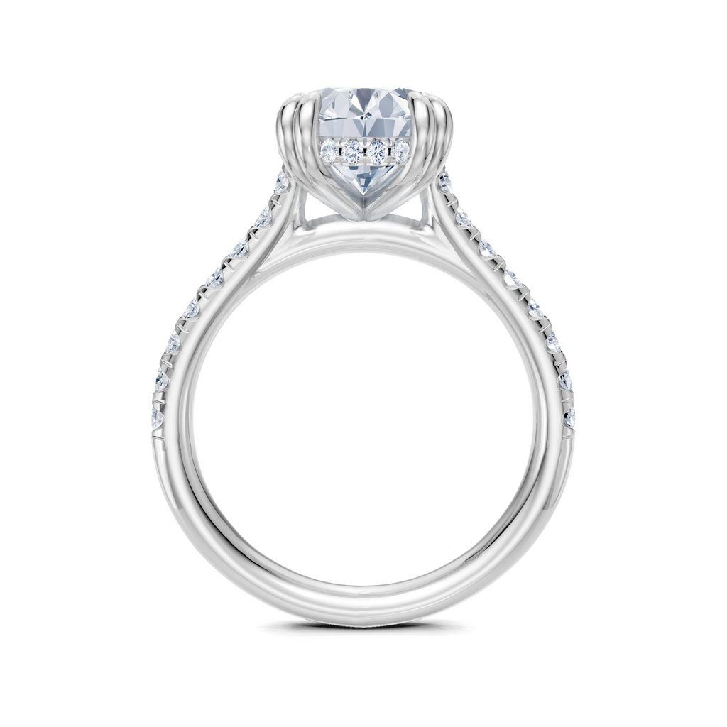 Image for Chateau Side Stone Engagement Ring | Platinum