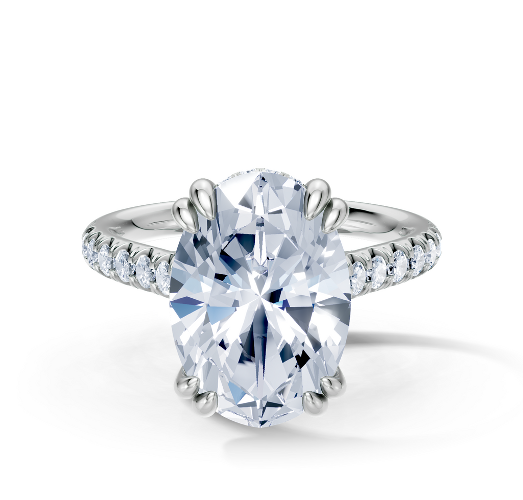 Image for Chateau Side Stone Engagement Ring | Platinum