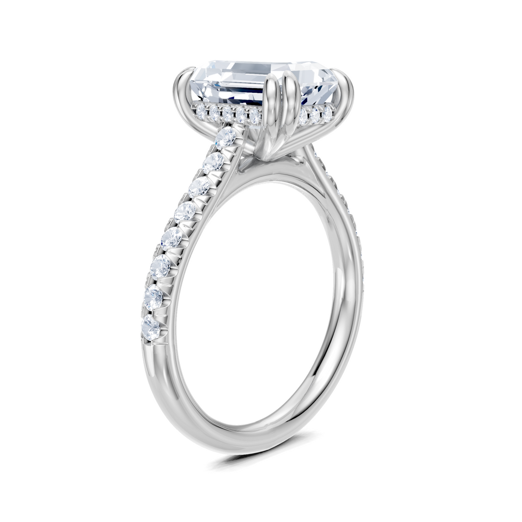 Image for Chateau Side Stone Engagement Ring | Platinum