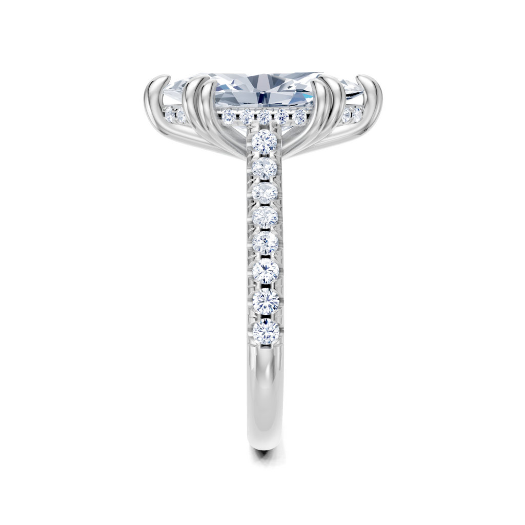 Image for Chateau Side Stone Engagement Ring | Platinum