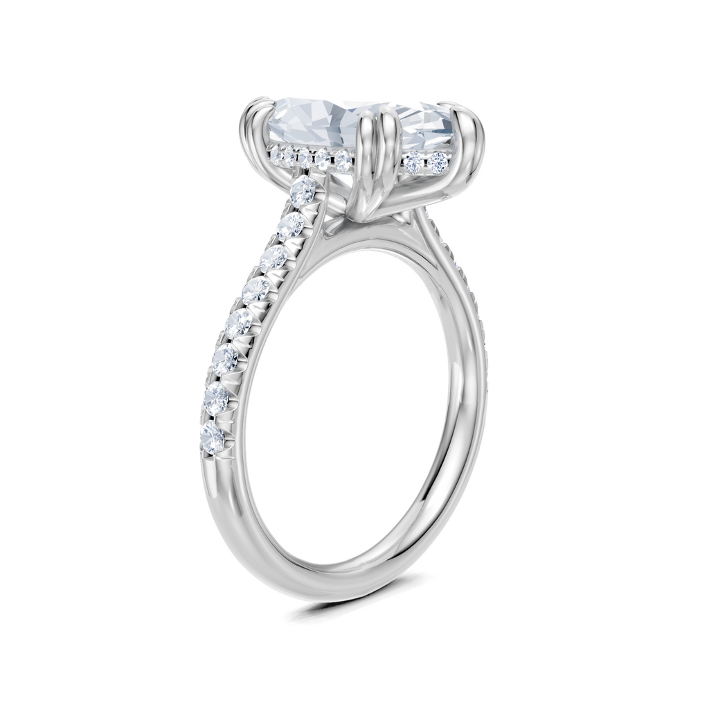 Image for Chateau Side Stone Engagement Ring | Platinum