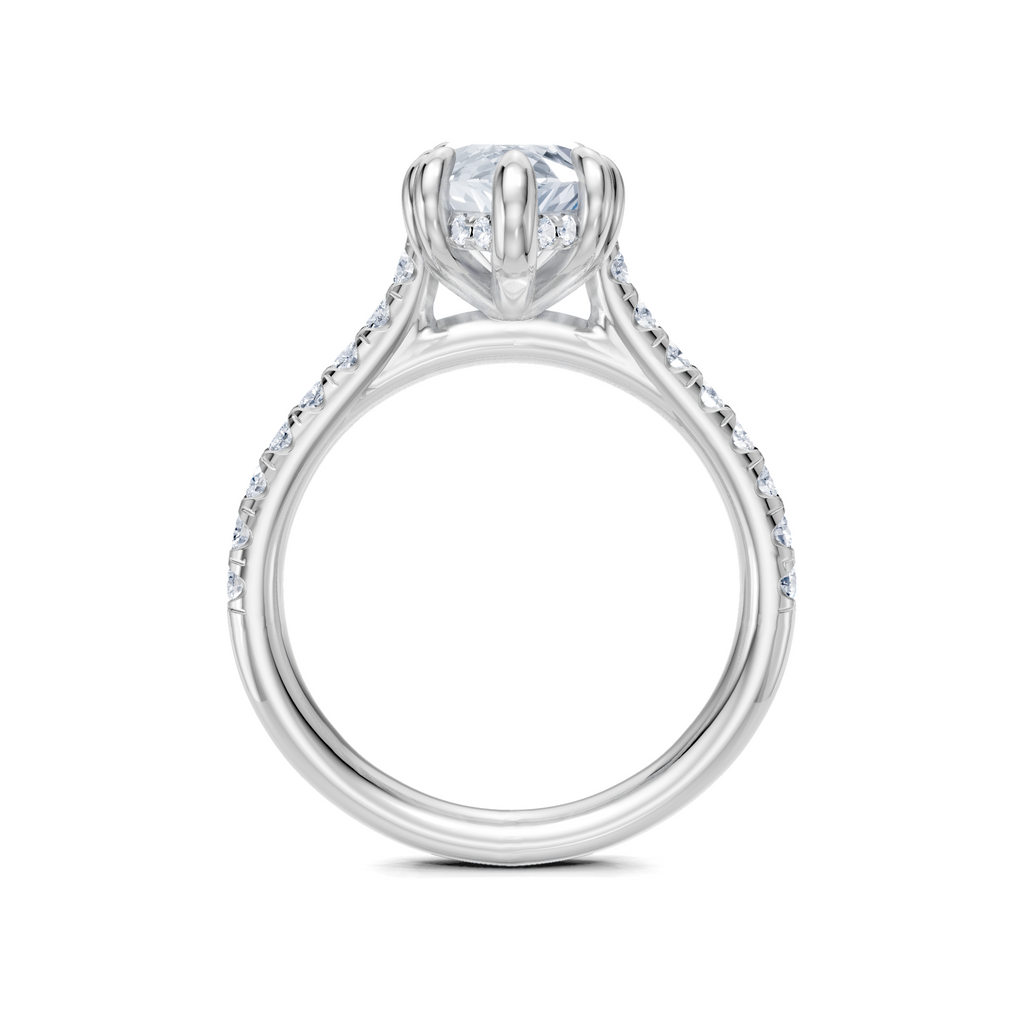Image for Chateau Side Stone Engagement Ring | Platinum