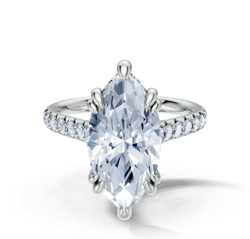 Image for Chateau Side Stone Engagement Ring | Platinum
