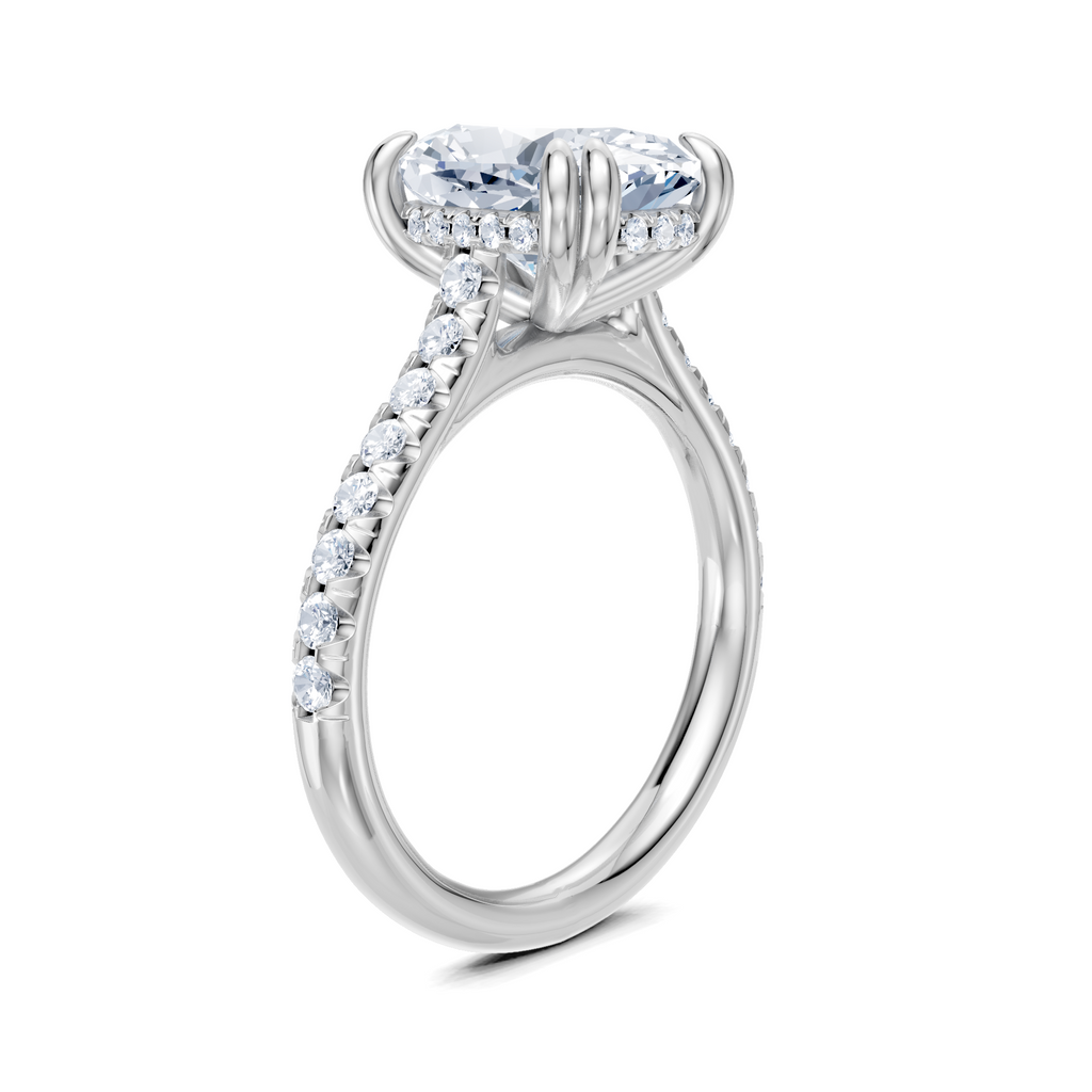 Image for Chateau Side Stone Engagement Ring | Platinum