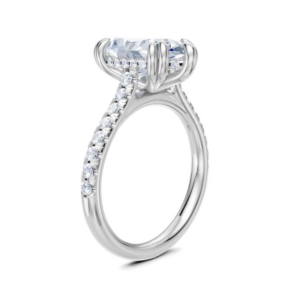 Image for Chateau Side Stone Engagement Ring | Platinum