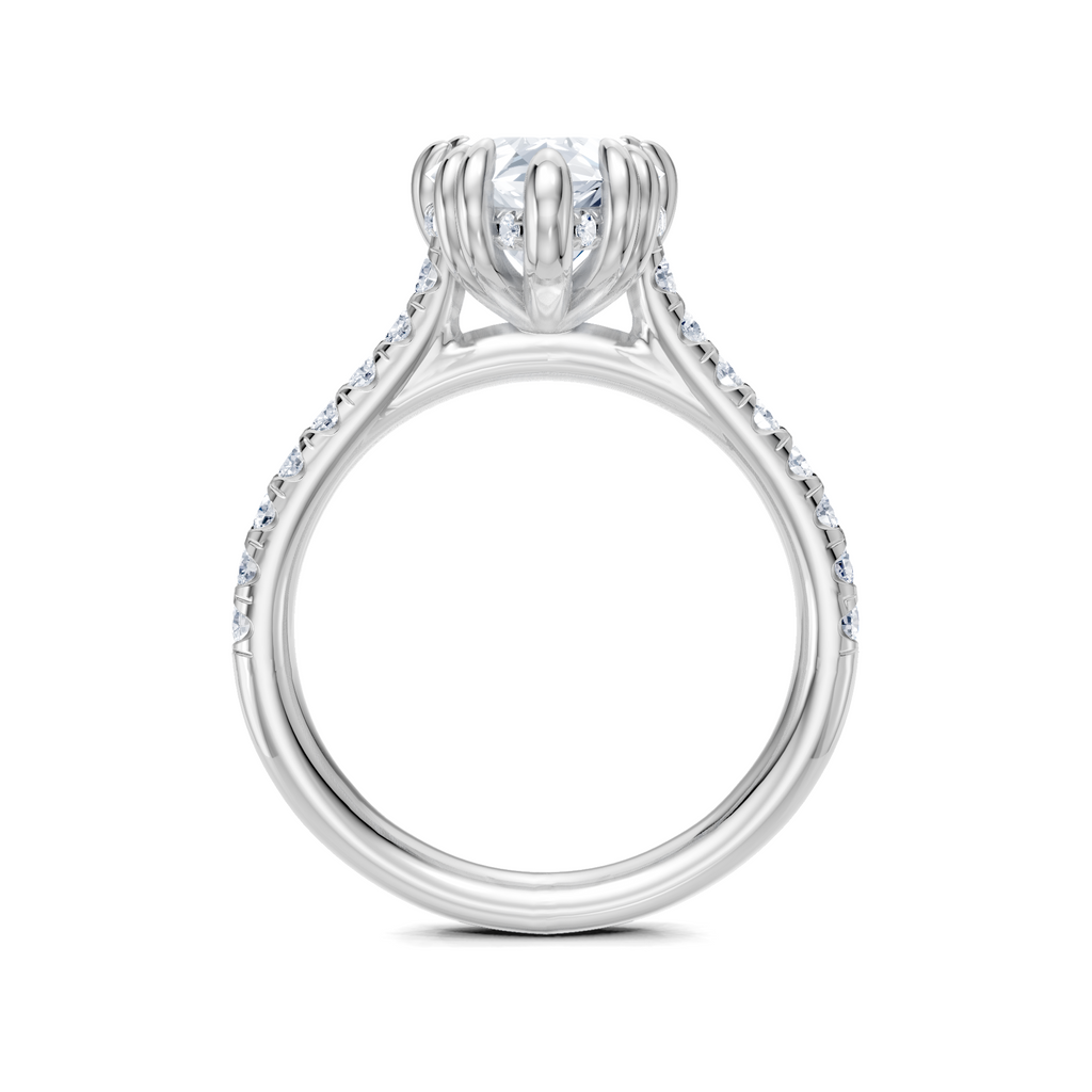 Image for Chateau Side Stone Engagement Ring | Platinum