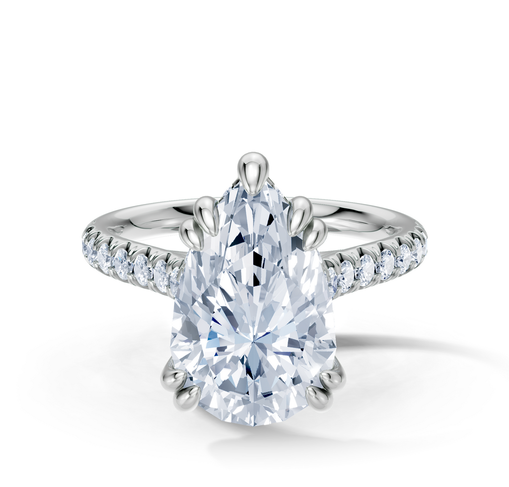 Image for Chateau Side Stone Engagement Ring | Platinum