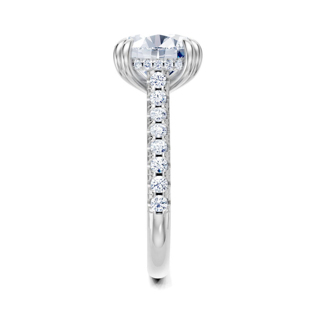 Image for Chateau Side Stone Engagement Ring | Platinum