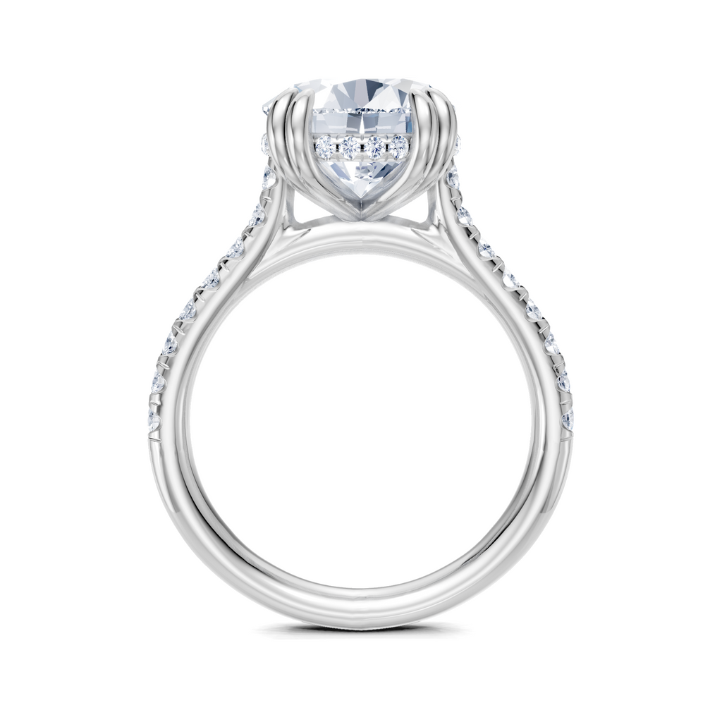 Image for Chateau Side Stone Engagement Ring | Platinum