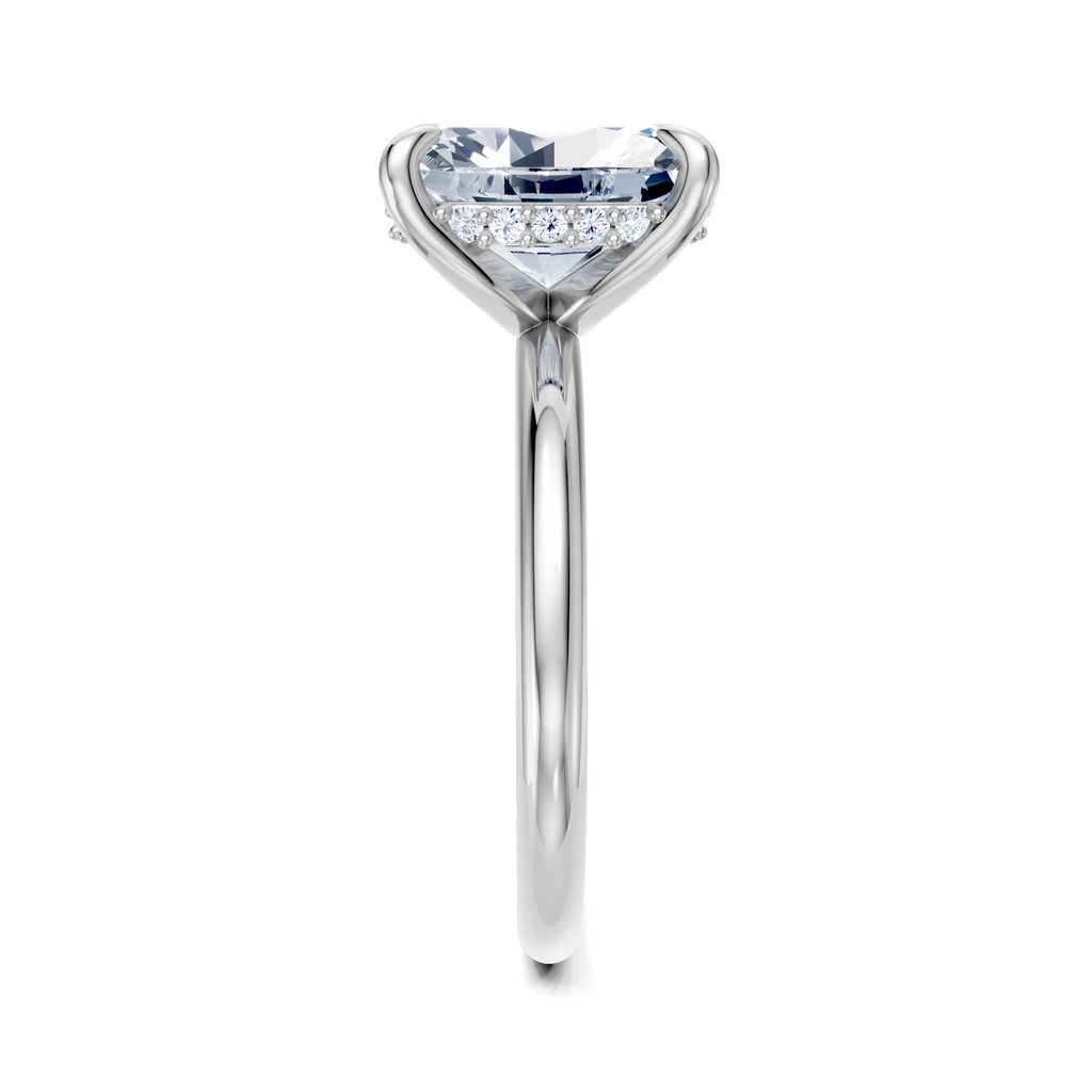 Image for Belle Side Stone Engagement Ring | Platinum