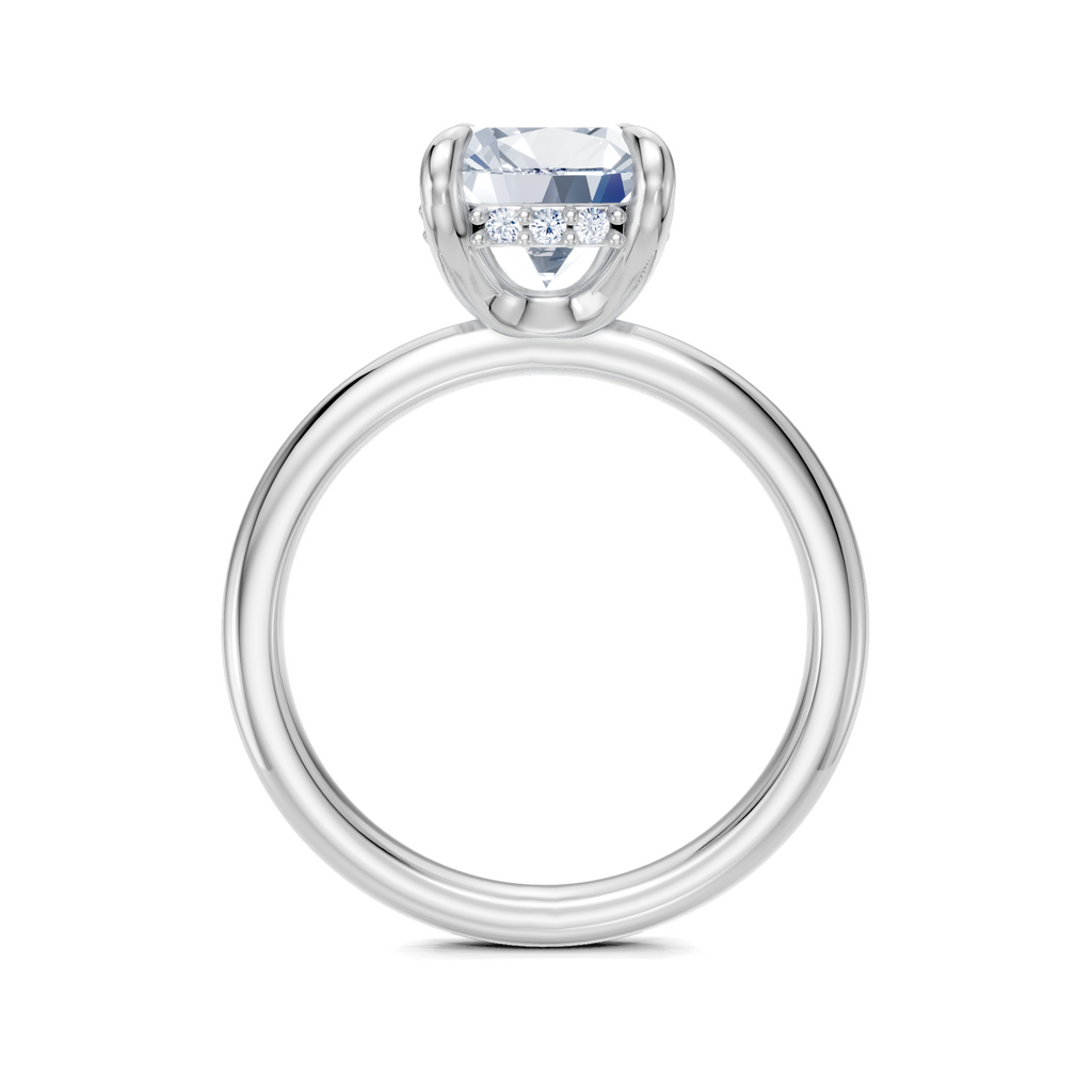 Image for Belle Side Stone Engagement Ring | Platinum