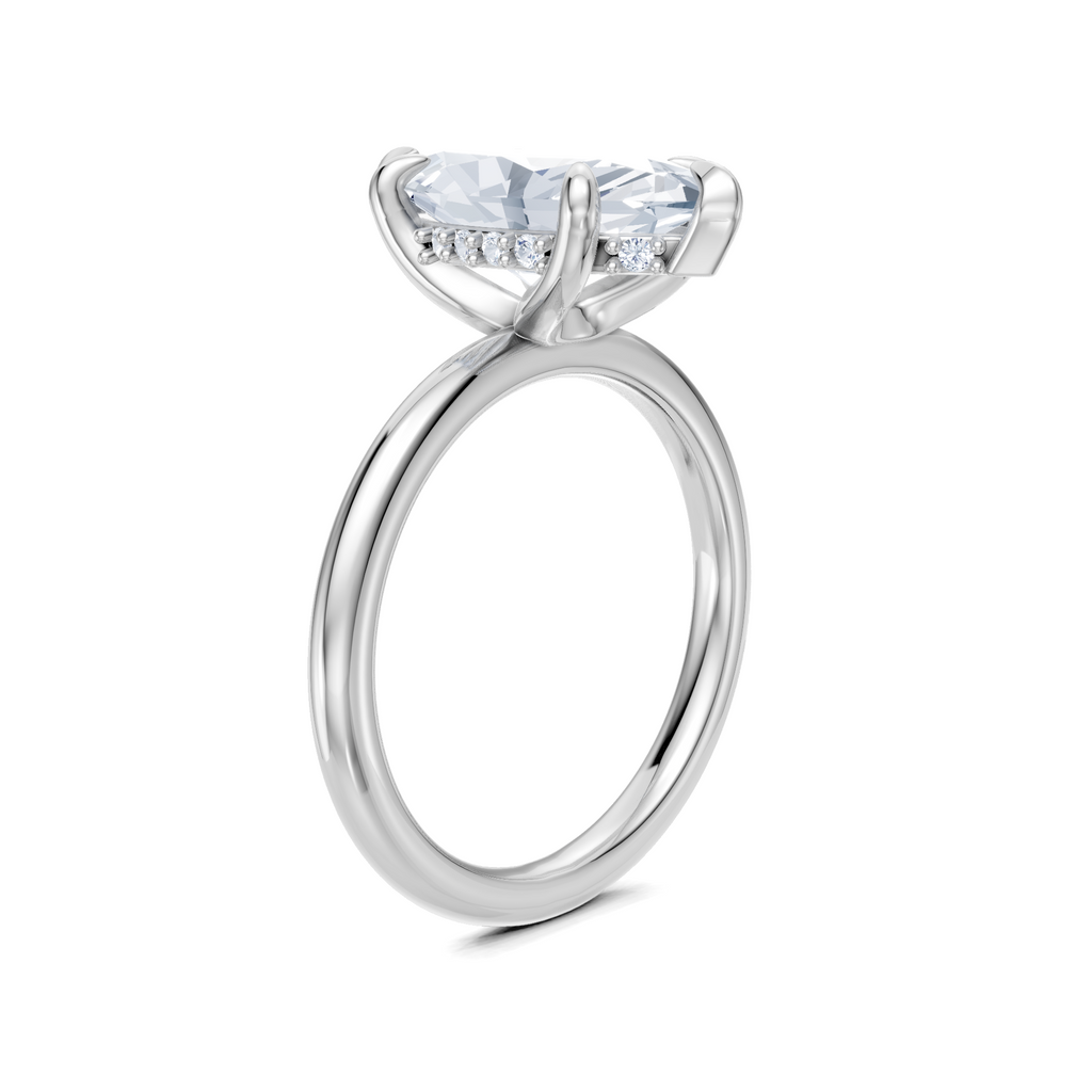 Image for Belle Side Stone Engagement Ring | Platinum