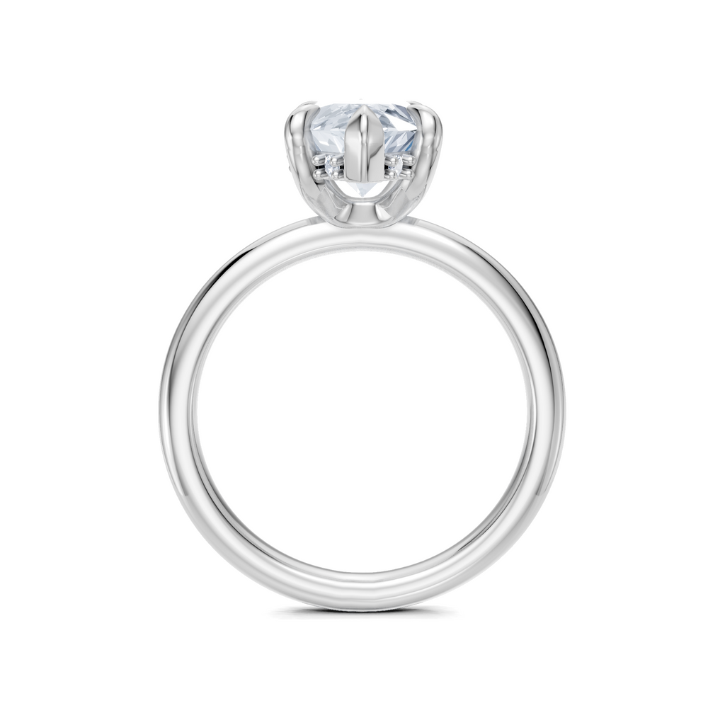 Image for Belle Side Stone Engagement Ring | Platinum