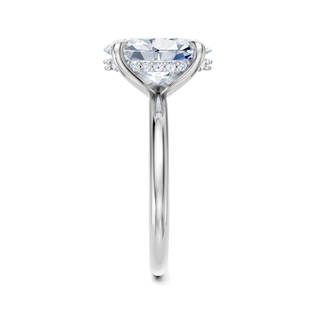 Image for Belle Side Stone Engagement Ring | Platinum