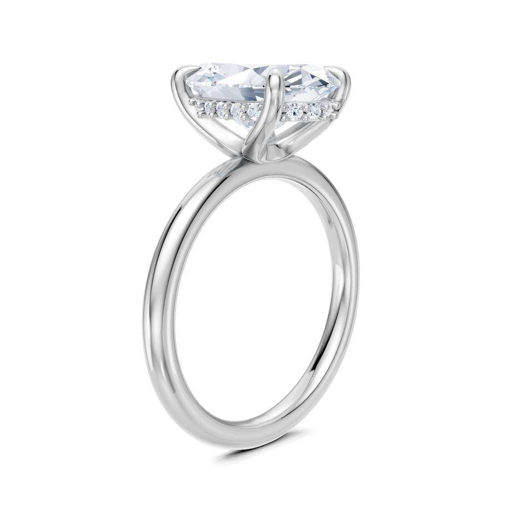 Image for Belle Side Stone Engagement Ring | Platinum