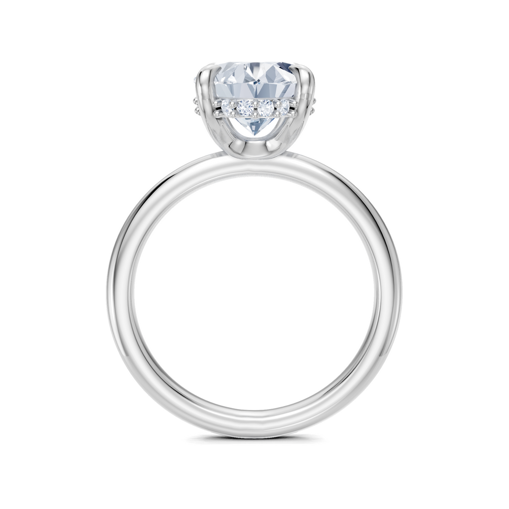 Image for Belle Side Stone Engagement Ring | Platinum
