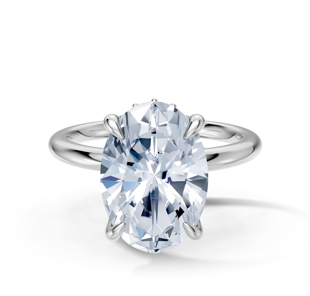 Image for Belle Side Stone Engagement Ring | Platinum