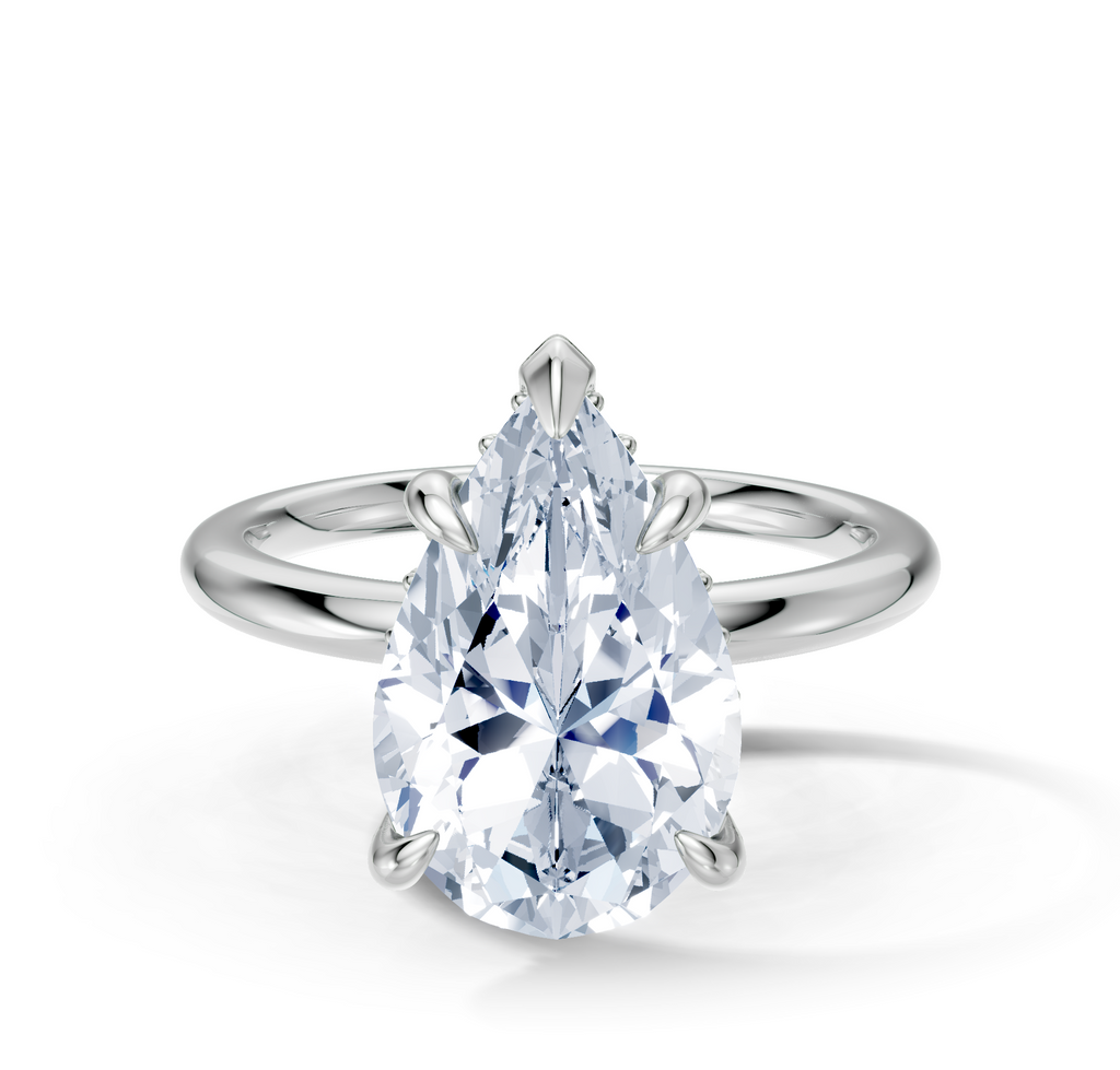 Image for Belle Side Stone Engagement Ring | Platinum