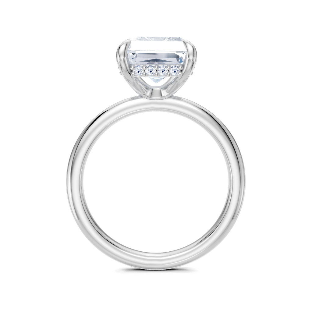 Image for Belle Side Stone Engagement Ring | Platinum