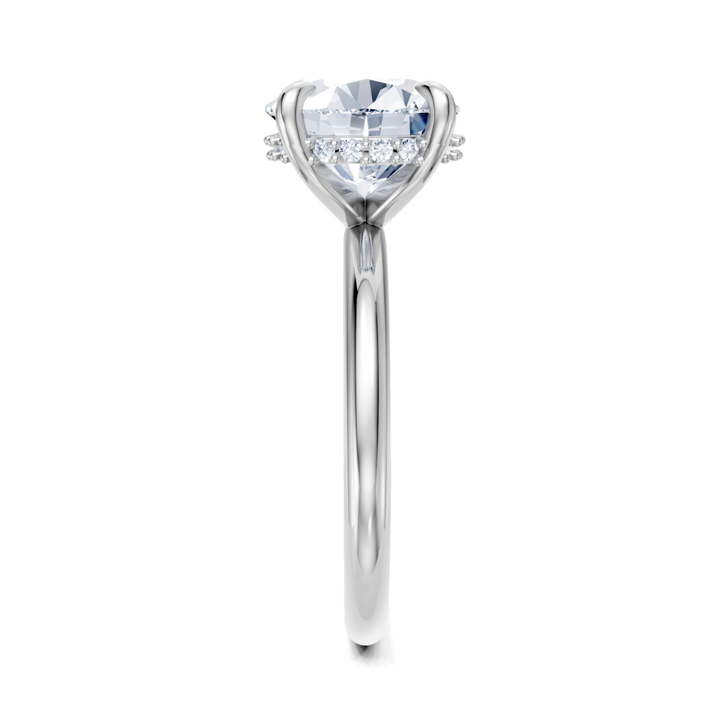 Image for Belle Side Stone Engagement Ring | Platinum