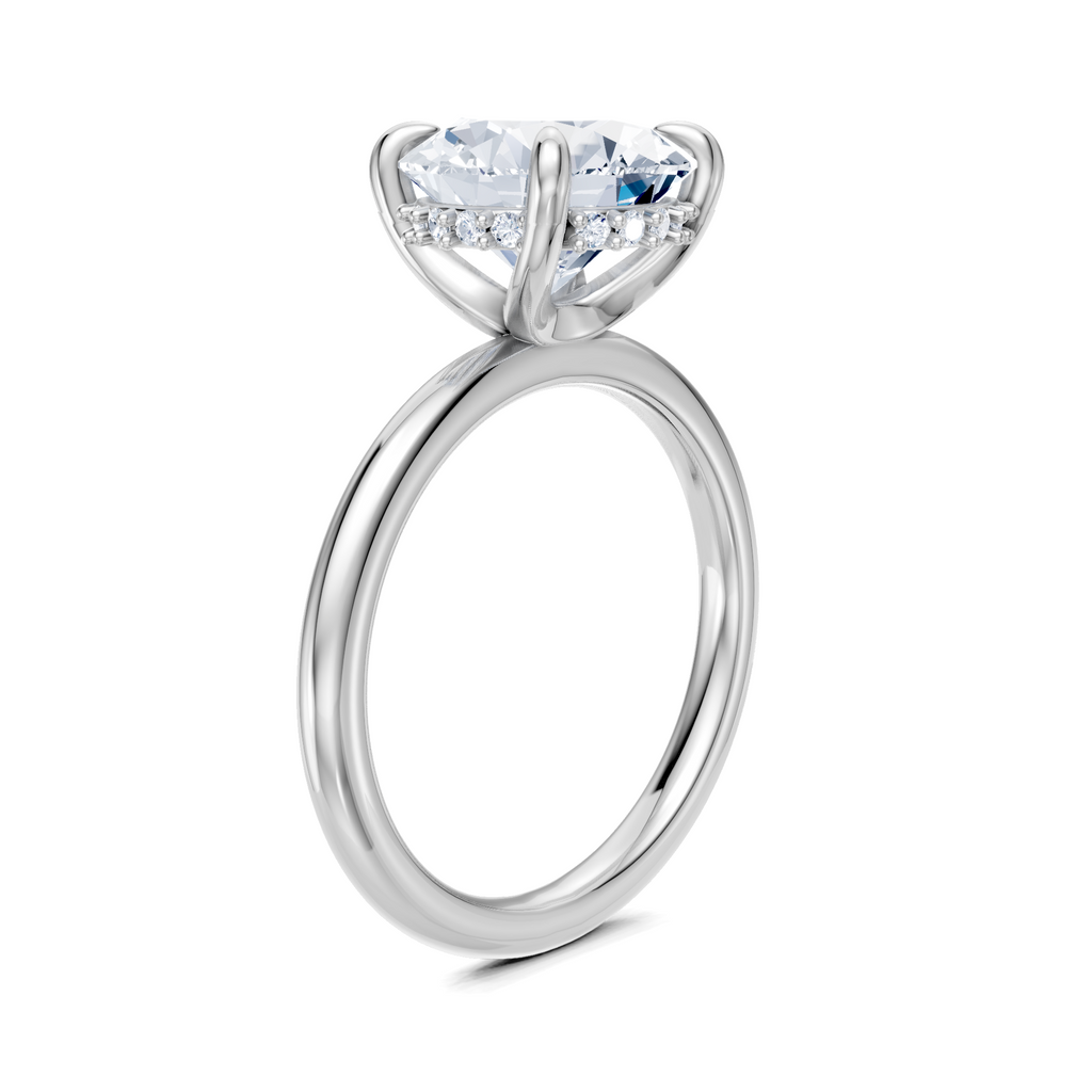 Image for Belle Side Stone Engagement Ring | Platinum