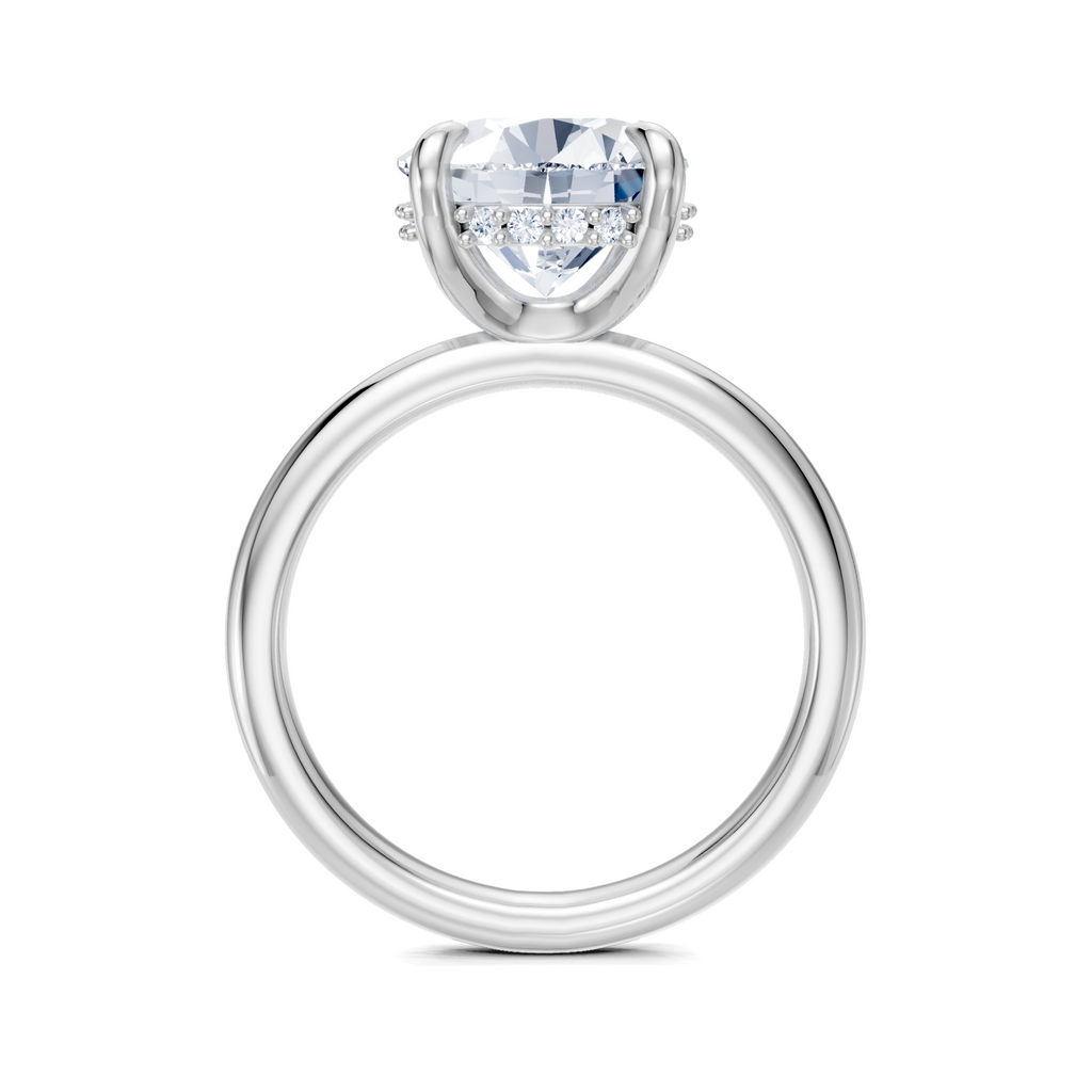 Image for Belle Side Stone Engagement Ring | Platinum
