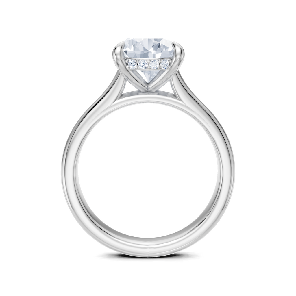 Image for Aurore Side Stone Engagement Ring | Platinum