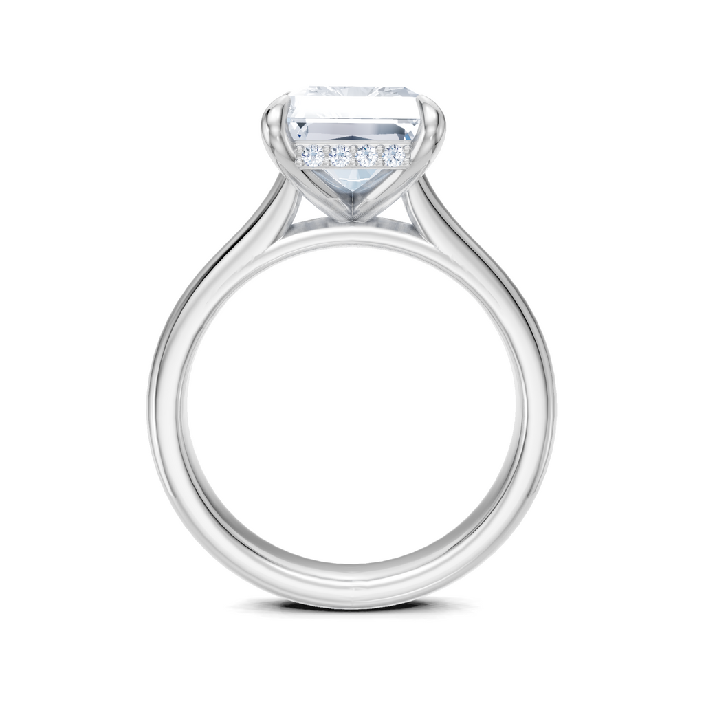 Image for Aurore Side Stone Engagement Ring | Platinum