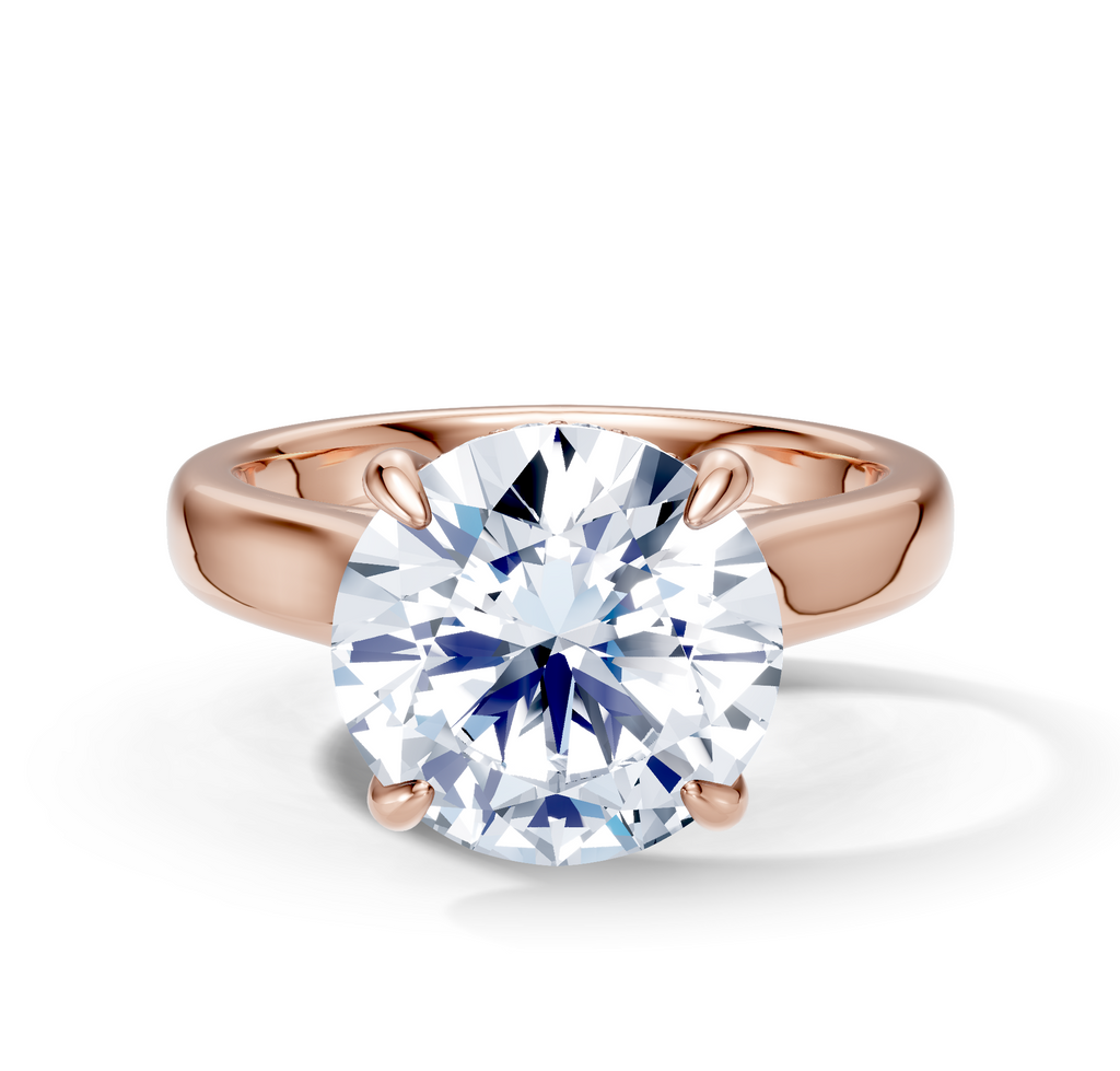 Image for Aurore Side Stone Engagement Ring | 18k Rose Gold