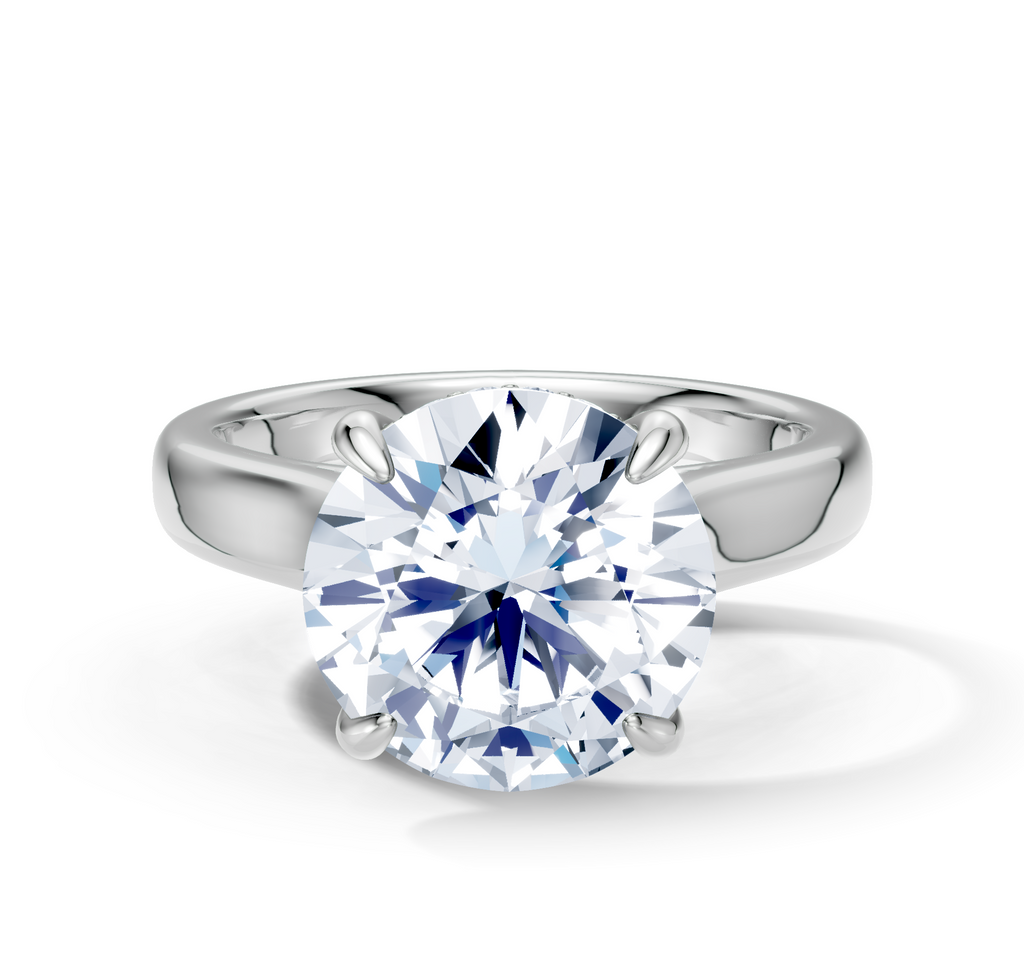 Image for Aurore Side Stone Engagement Ring | Platinum