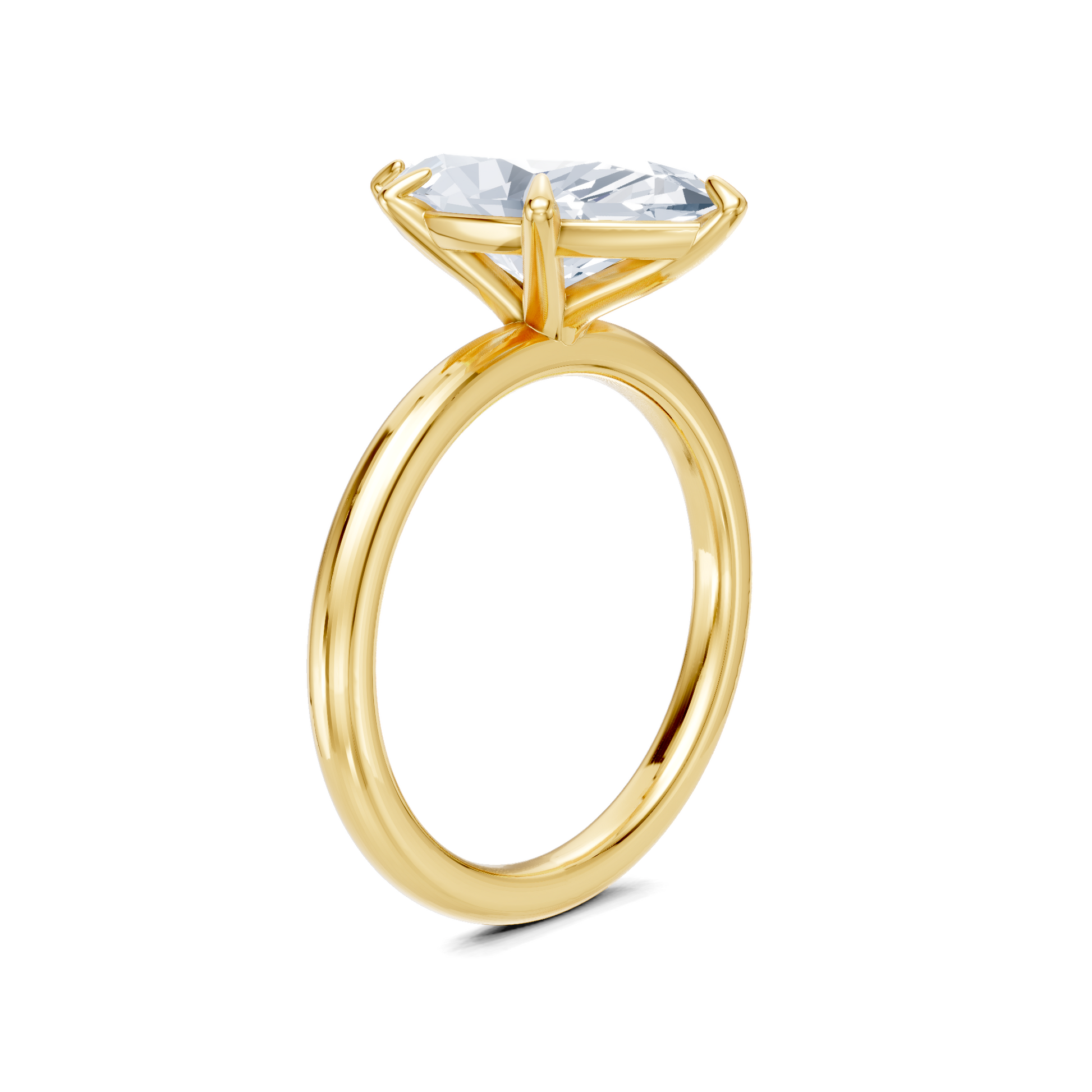 Ame Solitaire | 14k Yellow Gold