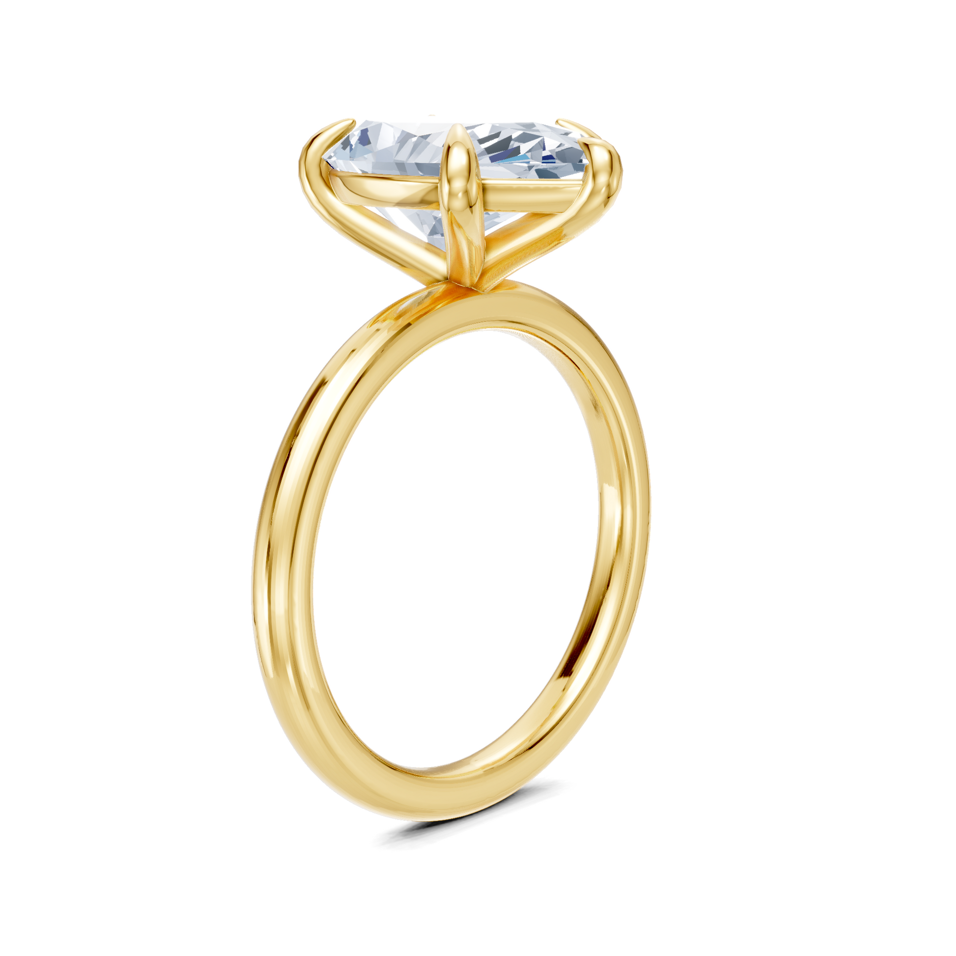 Ame Solitaire | 14k Yellow Gold