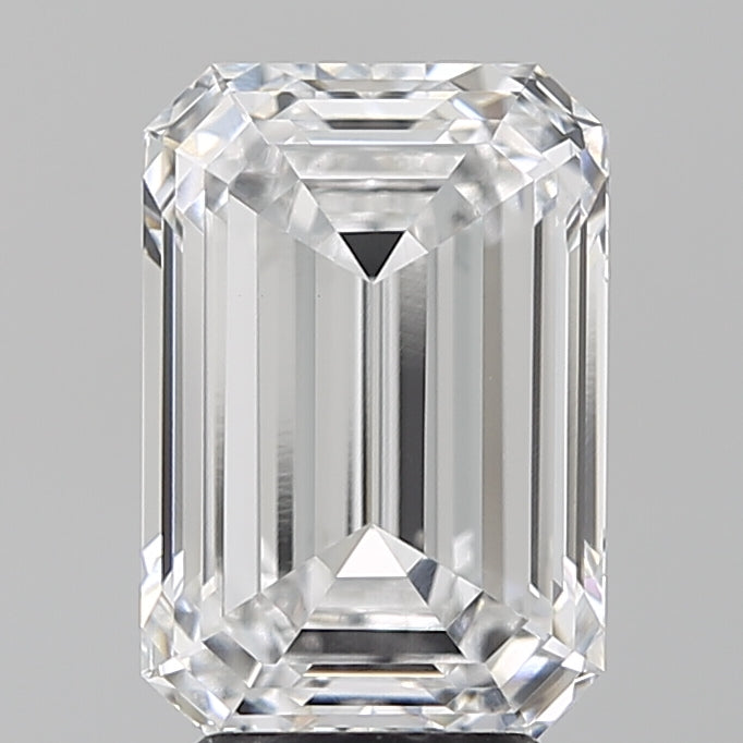 Emerald cut lab-grown diamond with brilliant facets and ethical sparkle