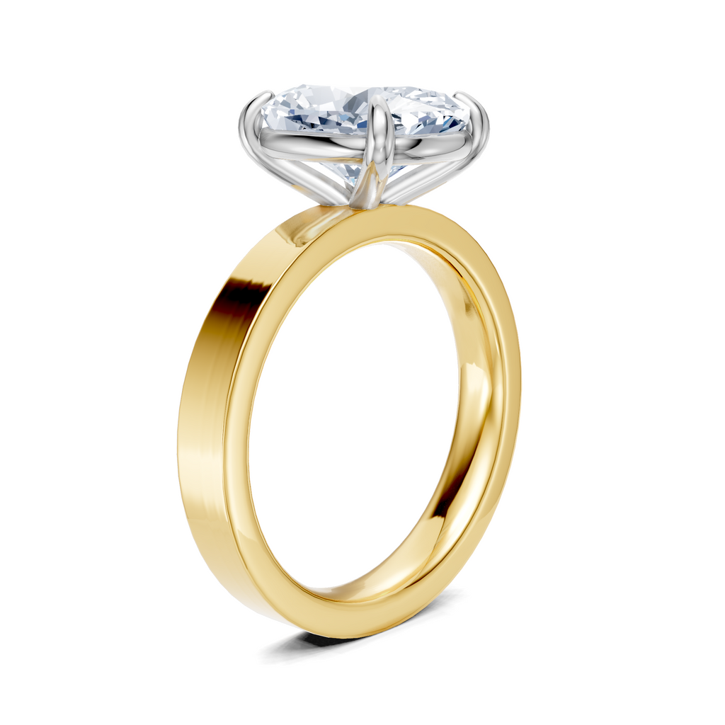 Image for Sage Square Shank | 18k Two Tone