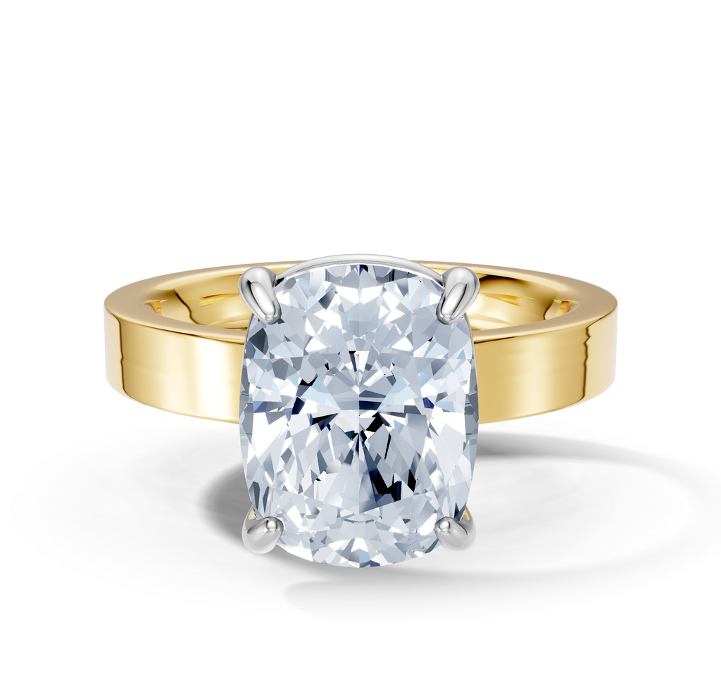 Image for Sage Square Shank | 18k Two Tone