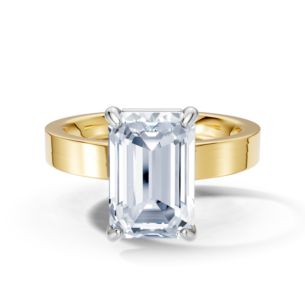 Image for Sage Square Shank | 18k Two Tone