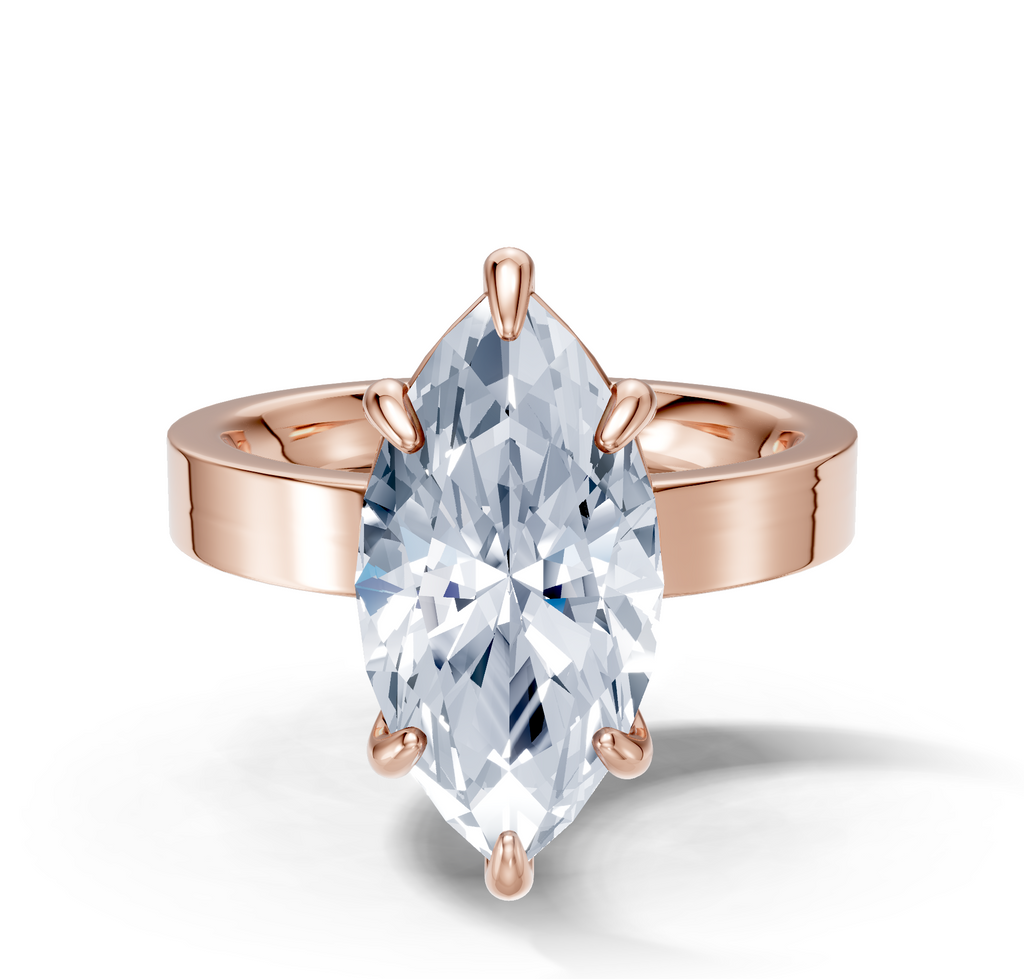 Image for Sage Square Shank | 18k Rose Gold