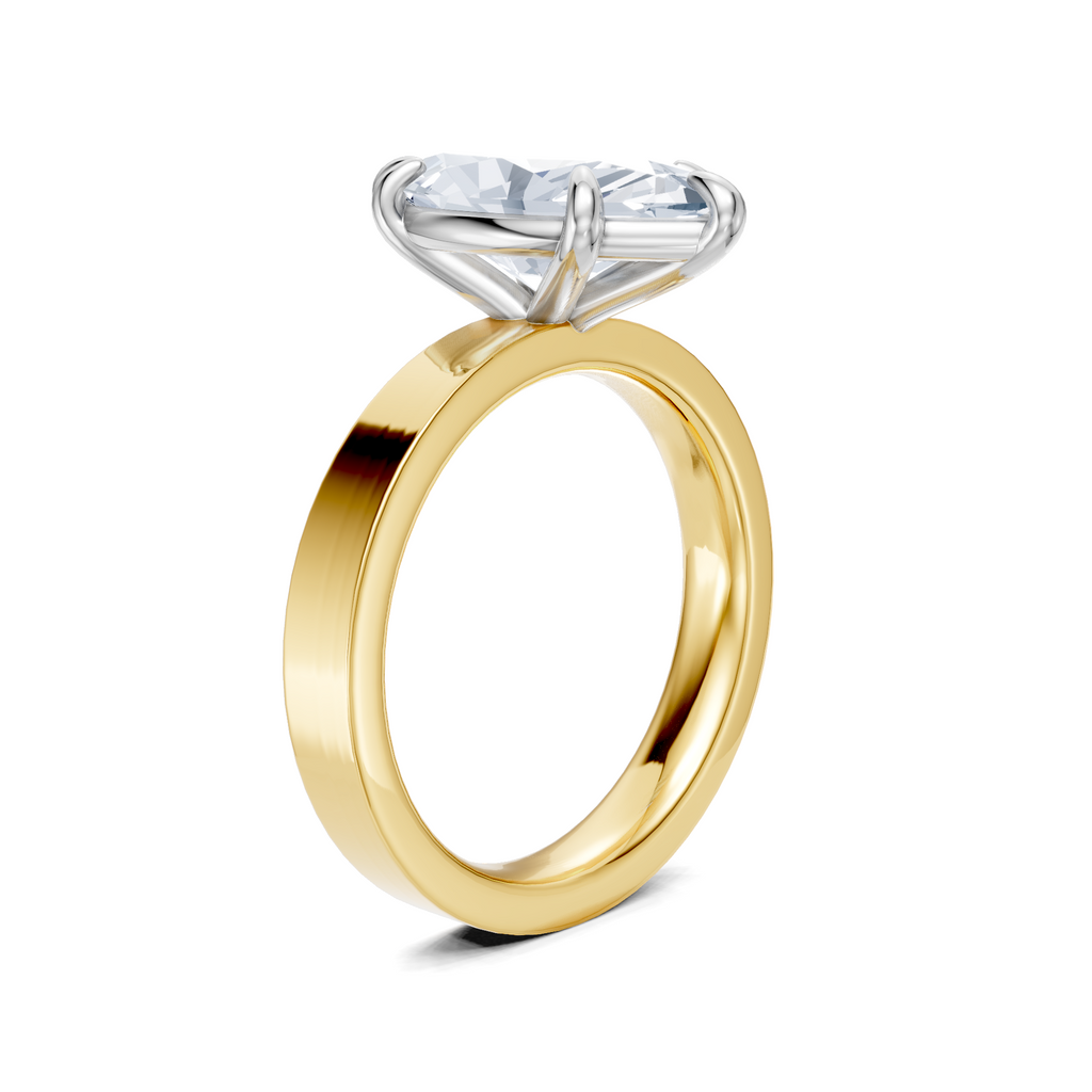 Image for Sage Square Shank | 18k Two Tone